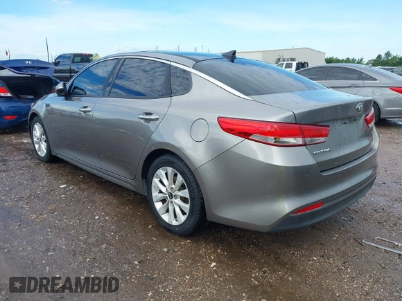2016 Kia Optima EX with VIN 5XXGU4L39GG107329, listed as a IAAI auction lot 42455013 with 109,364 mi miles and . Bid and sale history available at DreamBid. Image 3.