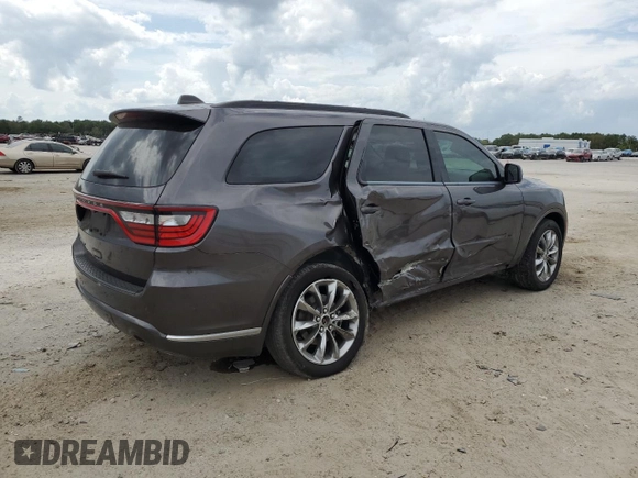 2021 Dodge Durango SXT Plus with VIN 1C4RDHAG9MC846556, listed as a Copart auction lot 53069424 with 48,474 mi miles and Salvage Title. Bid and sale history available at DreamBid. Image 3.