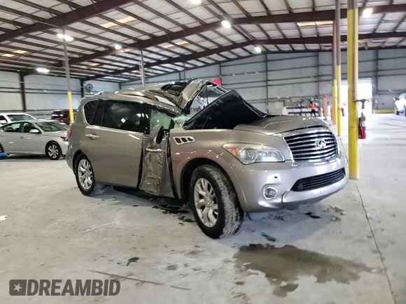 2013 Infiniti QX56 with VIN JN8AZ2NC4D9330416, listed as a Copart auction lot 70080304 with 0 mi miles and Salvage Title. Bid and sale history available at carsss.com. Image 11.