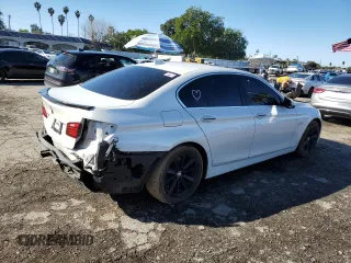 2014 BMW 5 Series 528i with VIN WBA5A5C56ED509725, listed as a Copart auction lot 47868615 with 109,344 mi miles and Salvage Title. Bid and sale history available at carsss.com. Image 3.