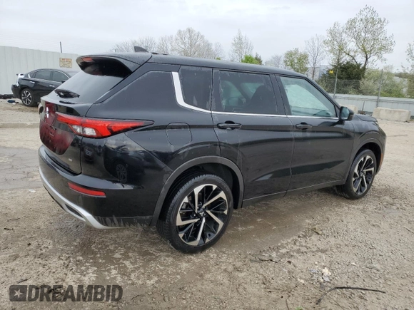 2022 Mitsubishi Outlander SE with VIN JA4J3UA83NZ087624, listed as a Copart auction lot 53121985 with 17,132 mi miles and Salvage title. Bid and sale history available at DreamBid. Image 3.