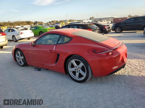 2015 Porsche Cayman S with VIN WP0AB2A80FK184769, listed as a Copart auction lot 77851604 with Not Provided miles and Salvage Title. Bid and sale history available at DreamBid. Image 2.