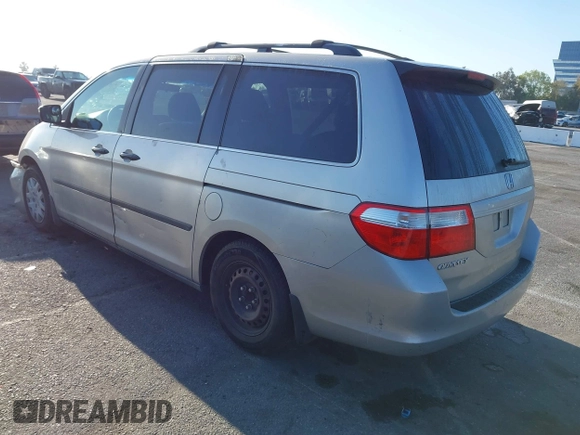 2006 Honda Odyssey LX with VIN 5FNRL382X6B070122, listed as a IAAI auction lot 41870970 with 243,026 mi miles. Bid and sale history available at carsss.com. Image 3.