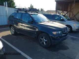 2005 BMW X5 3.0i with VIN 5UXFA13585LY10856, listed as a IAAI auction lot 41745279 with 153,748 mi miles. Bid and sale history available at carsss.com. Image 1.