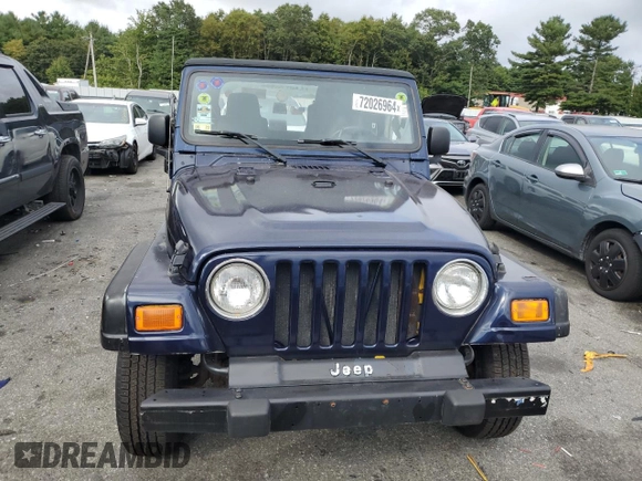 2006 Jeep Wrangler SE with VIN 1J4FA29126P717301, listed as a Copart auction lot 72026964 with 36,154 mi miles and Clean Title. Bid and sale history available at carsss.com. Image 5.