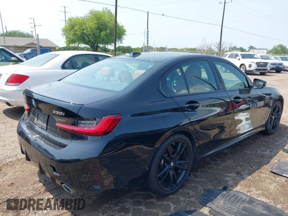 2023 BMW 3 Series 330i with VIN 3MW69FF09P8D39007, listed as a IAAI auction lot 42071643 with 24,781 mi miles and . Bid and sale history available at DreamBid. Image 4.