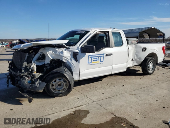 2022 Ford F-150 XL z VIN 1FTEX1CP3NKD27763, wystawiony jako Copart lot #88744555 z przebiegiem Nie podano mil oraz Nie do naprawy • Non repairable. Historia ofert i sprzedaży dostępna na DreamBid. Obrazek 1.