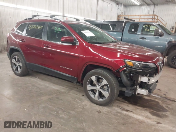 2019 Jeep Cherokee Limited с VIN 1C4PJMDX1KD126213, выставлен на аукционе IAAI как лот 42002843 с пробегом 37 899 миль миль и . История ставок и продаж доступна на DreamBid. Изображение 1.