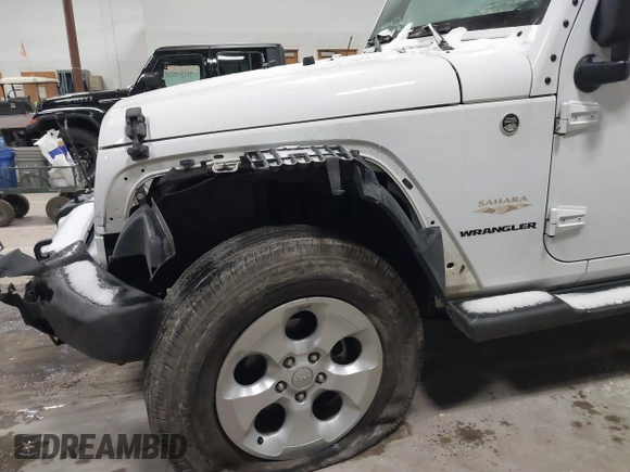 2014 Jeep Wrangler Sahara with VIN 1C4AJWBG7EL234625, listed as a IAAI auction lot 41726770 with 128,080 mi miles and . Bid and sale history available at DreamBid. Image 17.