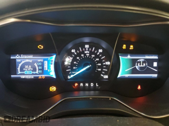 2013 Ford Fusion Titanium with VIN 3FA6P0SU3DR284760, listed as a Copart auction lot 62600625 with 109,143 mi miles and Clean title. Bid and sale history available at DreamBid. Image 9.
