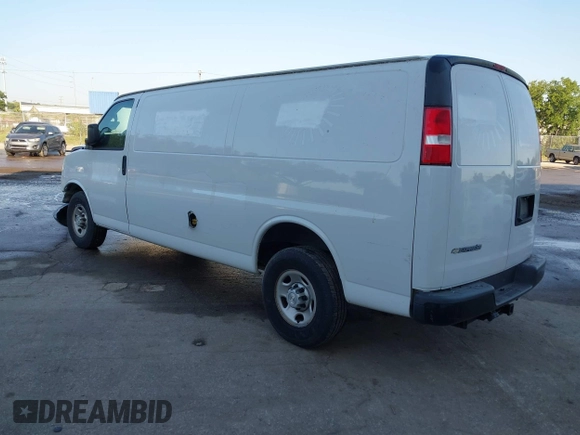 2018 Chevrolet Express Cargo Van with VIN 1GCZGHFG5J1338222, listed as a IAAI auction lot 42055230 with 160,882 mi miles. Bid and sale history available at carsss.com. Image 3.