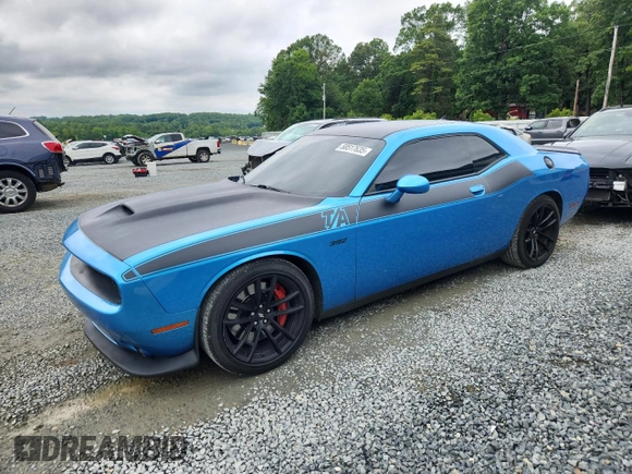 2019 Dodge Challenger R/T Scat Pack z VIN 2C3CDZFJ0KH525875, wystawiony jako Copart lot #58517635 z przebiegiem 85 017 mil mil oraz Szkoda całkowita • Salvage title. Historia ofert i sprzedaży dostępna na DreamBid. Obrazek 1.