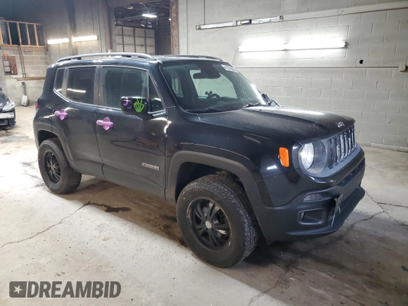 2015 Jeep Renegade Latitude with VIN ZACCJBBH2FPB79539, listed as a Copart auction lot 41370565 with 73,263 mi miles and Salvage Title. Bid and sale history available at carsss.com. Image 4.
