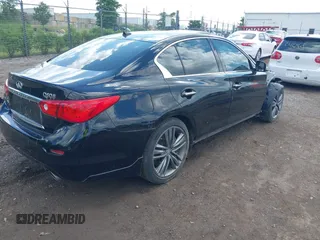 2014 Infiniti Q50 Premium with VIN JN1BV7AR0EM705304, listed as a IAAI auction lot 42619040 with 81,848 mi miles and . Bid and sale history available at DreamBid. Image 4.