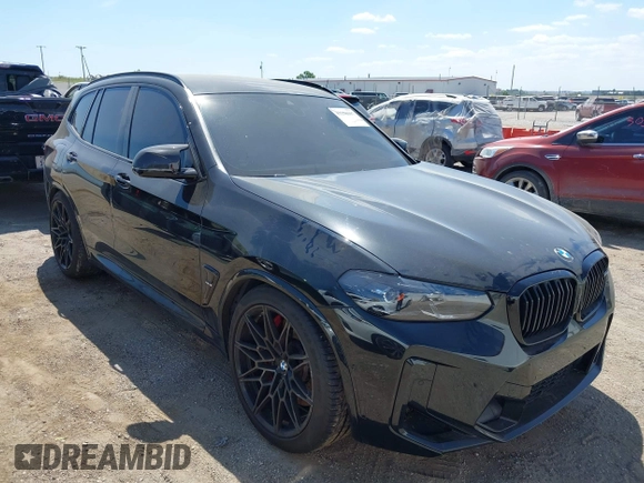 2022 BMW X3 M with VIN 5YM13EC04N9L89028, listed as a IAAI auction lot 42258087 with 23,240 mi miles and . Bid and sale history available at DreamBid. Image 1.