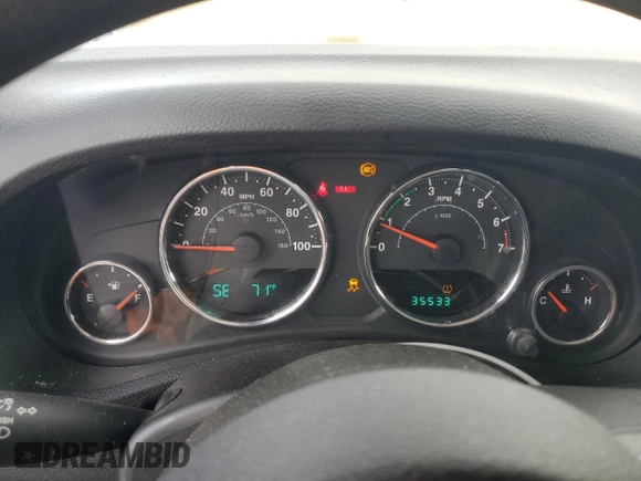 2013 Jeep Wrangler Sport z VIN 1C4AJWAG3DL574449, wystawiony jako Copart lot #58001535 z przebiegiem 35 533 mil mil oraz Szkoda całkowita • Salvage title. Historia ofert i sprzedaży dostępna na DreamBid. Obrazek 9.