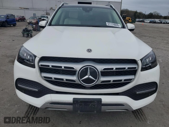 2021 Mercedes-Benz GLS 450 with VIN 4JGFF5KE7MA329482, listed as a Copart auction lot 51174055 with 83,603 mi miles and Salvage Title. Bid and sale history available at DreamBid. Image 5.