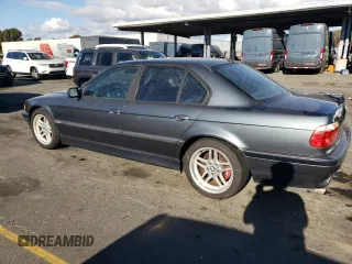 2001 BMW 7 Series 740iA with VIN WBAGG83481DN88079, listed as a Copart auction lot 78521754 with 155,073 mi miles and Clean Title. Bid and sale history available at carsss.com. Image 2.