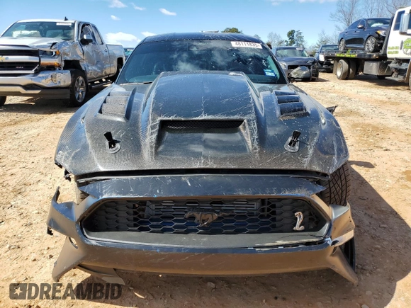 2021 Ford Mustang EcoBoost with VIN 1FA6P8TH4M5148947, listed as a Copart auction lot 48111835 with 44,812 mi miles and Salvage Title. Bid and sale history available at carsss.com. Image 5.