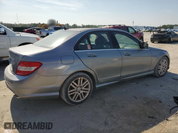 2009 Mercedes-Benz C 300 Sport with VIN WDDGF81X59F208155, listed as a Copart auction lot 62695685 with 92,940 mi miles and Clean title. Bid and sale history available at DreamBid. Image 3.