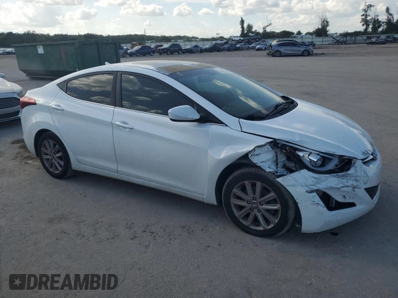 2015 Hyundai Elantra SE with VIN 5NPDH4AE7FH577194, listed as a Copart auction lot 65594265 with 180,170 mi miles and Non repairable. Bid and sale history available at DreamBid. Image 4.