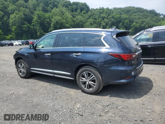 2019 Infiniti QX60 Pure z VIN 5N1DL0MM5KC563371, wystawiony jako Copart lot #60545225 z przebiegiem 84 819 mil mil oraz Szkoda całkowita • Salvage title. Historia ofert i sprzedaży dostępna na DreamBid. Obrazek 2.