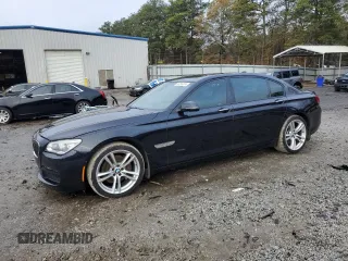 2014 BMW 7 Series 740Li with VIN WBAYE4C56ED138285, listed as a Copart auction lot 84256374 with 88,258 mi miles and Salvage Title. Bid and sale history available at carsss.com. Image 1.