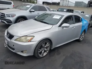 2009 Lexus IS with VIN JTHBK262895106279, listed as a IAAI auction lot 42068256 with 274,846 mi miles. Bid and sale history available at carsss.com. Image 2.