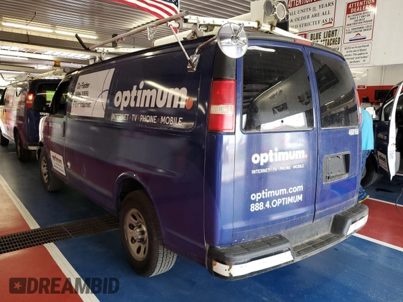 2014 Chevrolet Express Cargo with VIN 1GCSGAFX5E1204664, listed as a IAAI auction lot 42566613 with 103,962 mi miles and . Bid and sale history available at DreamBid. Image 5.