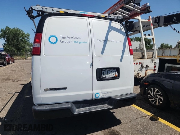 2020 Chevrolet Express Cargo with VIN 1GCWGAFP6L1186058, listed as a IAAI auction lot 42737734 with 106,149 mi miles and . Bid and sale history available at DreamBid. Image 7.