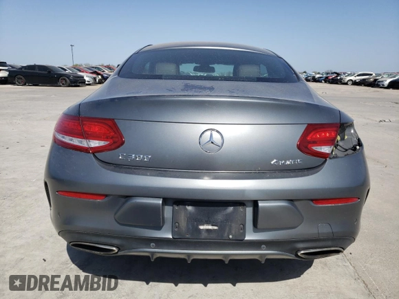 2017 Mercedes-Benz C 300 with VIN WDDWJ4KB6HF346999, listed as a Copart auction lot 50258965 with 105,242 mi miles and Salvage Title. Bid and sale history available at DreamBid. Image 6.