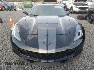 2015 Chevrolet Corvette Z06 2LZ with VIN 1G1YR2D64F5606585, listed as a Copart auction lot 76243904 with 0 mi miles and Salvage Title. Bid and sale history available at carsss.com. Image 5.
