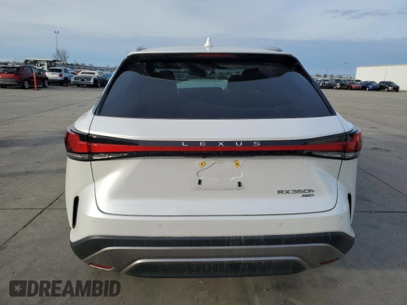 2024 Lexus RX 350h with VIN 2T2BBMCAXRC058629, listed as a Copart auction lot 45477505 with Not Provided miles and Salvage Title. Bid and sale history available at DreamBid. Image 6.