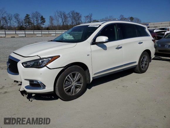 2020 Infiniti QX60 Luxe with VIN 5N1DL0MN8LC518712, listed as a Copart auction lot 45450495 with 37,265 mi miles and Salvage Title. Bid and sale history available at DreamBid. Image 1.