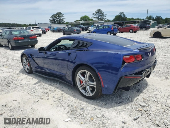 2017 Chevrolet Corvette 1LT with VIN 1G1YB2D71H5121353, listed as a Copart auction lot 57288904 with 56,200 mi miles. Bid and sale history available at carsss.com. Image 2.