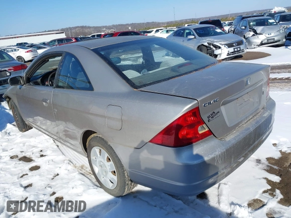 2002 Honda Civic EX with VIN 1HGEM22962L045237, listed as a IAAI auction lot 41550858 with 1 mi miles. Bid and sale history available at carsss.com. Image 3.