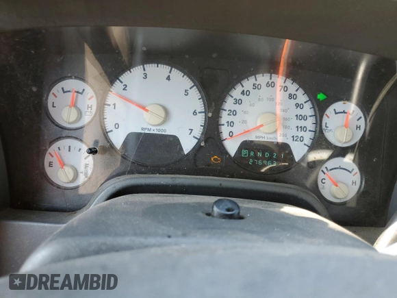 2007 Dodge 1500 SLT z VIN 1D7HA18P37S273039, wystawiony jako Copart lot #58446045 z przebiegiem 276 963 mil mil oraz Czysty tytuł • Clean title. Historia ofert i sprzedaży dostępna na DreamBid. Obrazek 9.