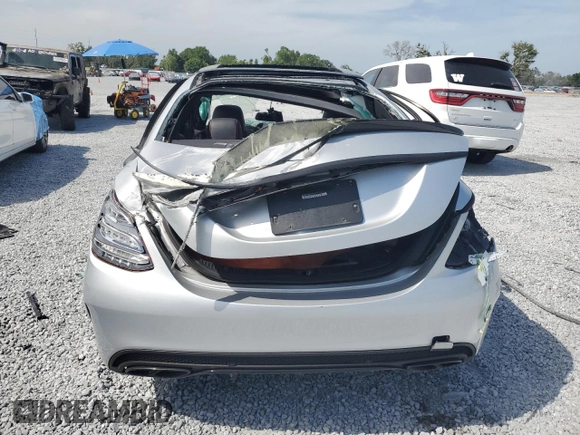 2017 Mercedes-Benz C 43 AMG with VIN 55SWF6EB7HU181096, listed as a Copart auction lot 53824395 with Not Provided miles and Salvage Title. Bid and sale history available at DreamBid. Image 6.