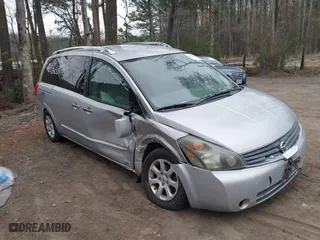 2009 Nissan Quest SL with VIN 5N1BV28U59N105982, listed as a IAAI auction lot 41795063 with 127,008 mi miles. Bid and sale history available at carsss.com. Image 1.