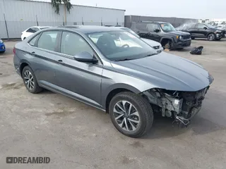 2023 Volkswagen Jetta S with VIN 3VW5M7BU3PM061883, listed as a IAAI auction lot 41073584 with 40,842 mi miles. Bid and sale history available at carsss.com. Image 1.