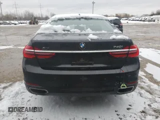2017 BMW 7 Series 740i xDrive with VIN WBA7E4C59HGU99430, listed as a Copart auction lot 37789053 with 0 mi miles. Bid and sale history available at carsss.com. Image 6.