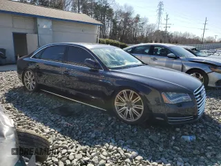 2013 Audi A8 3.0L with VIN WAURGAFD0DN003358, listed as a Copart auction lot 46038825 with 114,973 mi miles and Clean title. Bid and sale history available at DreamBid. Image 4.