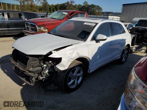 2019 Audi Q3 Premium with VIN WA1AECF36K1087936, listed as a Copart auction lot 73757564 with 65,128 mi miles and Salvage Title. Bid and sale history available at carsss.com. Image 1.