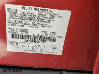 2013 Ford Taurus Limited with VIN 1FAHP2F88DG171587, listed as a Copart auction lot 50681555 with 169,533 mi miles and Salvage Title. Bid and sale history available at carsss.com. Image 12.