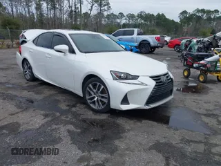 2018 Lexus IS with VIN JTHBA1D22J5079827, listed as a IAAI auction lot 41657761 with 72,598 mi miles. Bid and sale history available at carsss.com. Image 1.
