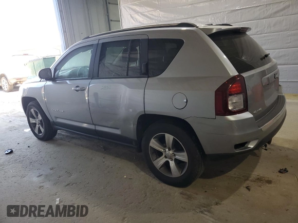 2017 Jeep Compass Latitude with VIN 1C4NJDEB4HD128749, listed as a Copart auction lot 53892245 with 123,549 mi miles and Salvage title. Bid and sale history available at DreamBid. Image 2.