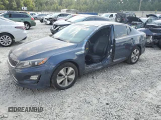 2015 Kia Optima Hybrid EX with VIN KNAGN4AD5F5080400, listed as a Copart auction lot 66064494 with 91,538 mi miles and Salvage Title. Bid and sale history available at carsss.com. Image 1.