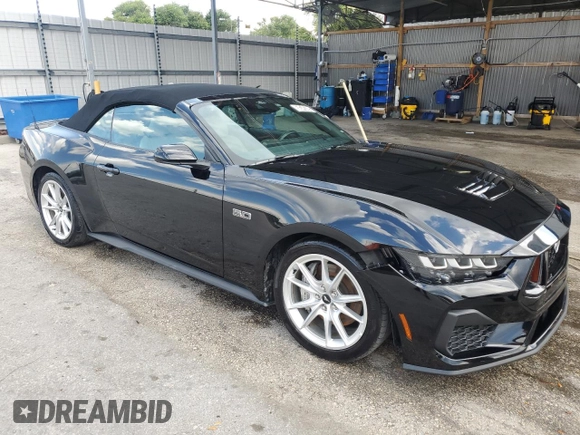 2024 Ford Mustang GT Premium with VIN 1FAGP8FF3R5122913, listed as a Copart auction lot 58345505 with 26,603 mi miles and Clean title. Bid and sale history available at DreamBid. Image 4.