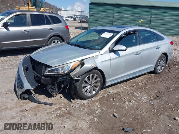 2017 Hyundai Sonata Sport with VIN 5NPE34AF6HH570154, listed as a IAAI auction lot 41991140 with 88,084 mi miles. Bid and sale history available at carsss.com. Image 17.