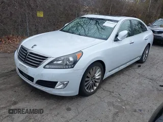 2014 Hyundai Equus Signature with VIN KMHGH4JH0EU085887, listed as a IAAI auction lot 42042823 with 77,527 mi miles and . Bid and sale history available at DreamBid. Image 2.